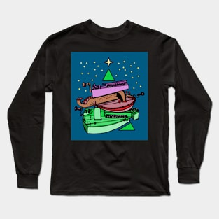 Hurdy-gurdy Christmas Tree Long Sleeve T-Shirt